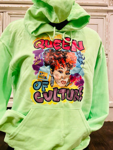 Neon "Queen Of Culture Hoodies