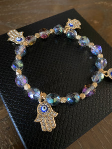 Golden Hands of Fatima bracelet