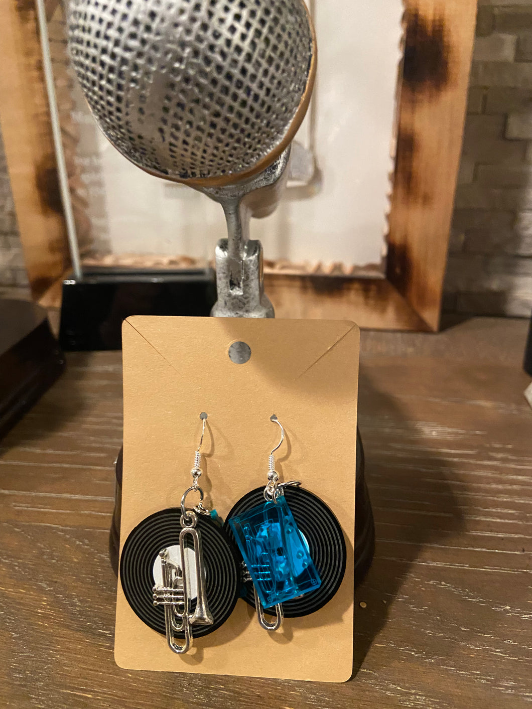 R&B earrings (Records and Blues)