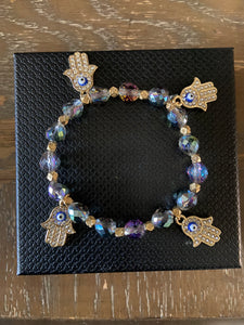 Golden Hands of Fatima bracelet