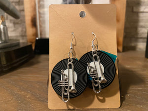 R&B earrings (Records and Blues)