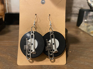 R&B earrings (Records and Blues)