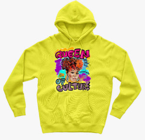 Queen of Culture (neon yellow hoodie)