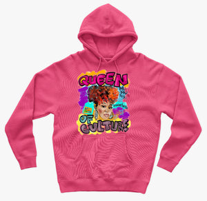 Queen of Culture (neon pink hoodie)